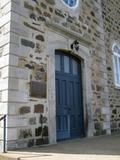 Plaque de l'église de Saint-François-du-Lac. Vue avant