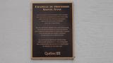 Plaque de la chapelle de procession Sainte-Anne