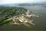 Vue aérienne du chantier de Lauzon