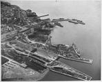 Vue aérienne du chantier prise en 1943.