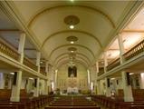 Église de Saint-Anaclet-de-Lessard. Vue intérieure