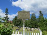 Plaque de la chapelle de Tadoussac. Vue générale