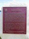 Plaque de Tadoussac. Vue de détail