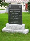 Plaque d'Abel Turcault. Vue avant