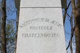 Monument du Sacré-Coeur. Détail de l'inscription