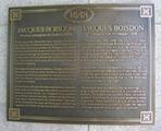 Plaque de Jacques Boisdon. Vue avant