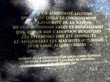 Plaque du monument de Louis-Joseph Papineau. Vue arrière