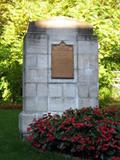 Plaque de Louis Jolliet. Vue avant