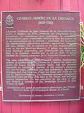 Plaque de Charles Aubert de La Chesnaye. Vue avant