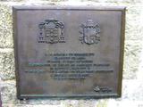 Plaque de François de Laval. Vue avant