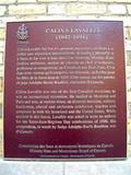 Plaque de Calixa Lavallée. Vue avant