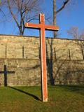 Croix du premier cimetière de Québec. Vue intérieure