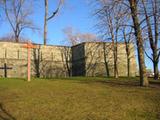 Site du premier cimetière de Québec. Vue d'ensemble