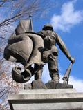 Sculpture du monument aux héros de la Guerre de Boers. Vue arrière