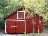 Garage du domaine Moses-Brown. Vue avant