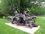 Sculpture (La force). Vue avant