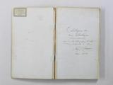Manuscrit (Catalogue de ma bibliothèque : avec des notes bibliographiques et autres souvenirs de famille, etc., etc). Page de titre