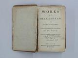Livre (The works of Shakespear in eight volumes (Tome II)). Page de titre
