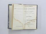 Livre (Supplément au cours de littérature, ou, Choix de jugemens des écrivains français sur les littérateurs anciens et modernes (Tome I)). Page de titre