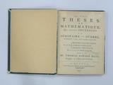 Livre (Thèses de mathématique qui seront soutenues au Séminaire de Québec, vendredi, 26 mai, depuis neuf heures jusqu'à midi par M.M. Bernard Claude Panet, Charles Perrault, Charles Chauveaux, étudiants en physique sous Mr. Thomas Bédard, diacre, professeur ...). Page de titre
