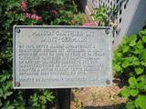 Plaque de la maison Gauthier Dit Saint-Germain. Vue avant