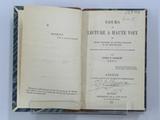 Livre (Cours de lecture à haute voix, ou, Leçons pratiques de lecture française et de prononciation, préparées spécialement pour les écoles canadiennes (Version abrégée)). Page de titre