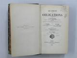 Livre (Le droit des obligations (Tome I)). Page de titre