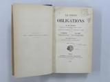 Livre (Le droit des obligations (Tome II)). Page de titre