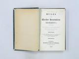Livre (Rules of the Quebec Benevolent Society : confirmed by His Majesty's Court of King's Bench, April term 1809-June term 1811, and April term 1819 : with an appendix containing an abstract of the law authorising the Association, a list of the members and other useful information). Page de titre