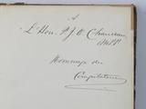 Livre (Decisions of the Speakers of the Legislative Assembly and House of Commons of Canada from 1841 to June 1872 : with an appendix containing the Speakers' decisions on election petition recognizances). Dédicace