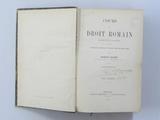 Livre (Cours de droit romain : précédé d'une introduction contenant l'histoire de la législation et des institutions politiques de Rome (Tome III)). Page de titre