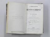 Livre (L'imitation de Jesus-Christ). Page de titre avec Signature de Pierre-Joseph-Olivier Chauveau