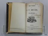 Livre (Oeuvres de J.F. Ducis (Tomes I à IV)). Page de titre