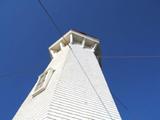 Détail du phare de l'anse-à-la-Cabane. Vue avant