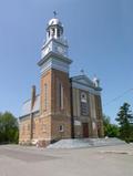 Église de Sainte-Catherine-de-la-Jacques-Cartier. Vue latérale