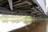 Pont des Pionniers. Vue du dessous du pont