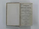 Livre (L'office de la Semaine sainte et de celle de Pâque [sic] : en latin et en françois selon le missel et bréviaire romain : au quel on a ajouté un exercice pour entendre la messe, l'explication des cérémonies, des réflexions, et les pseaumes de la pénitence). Page de titre