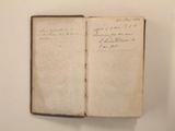 Livre (Premier établissement de la foy dans la Nouvelle-France : contenant la publication de l'evangile, l'histoire des colonies françoises, & les fameuses découvertes depuis le fleuve de Saint-Laurent, la Loüisiane & le fleuve Colbert jusqu'au golphe Mexique, achevées sous la conduite de feu Monsieur de la Salle : avec les victoires remportées en Canada par les armes de Sa Majesté sur les anglois & les iroquois en 1690 (Ex. II)). Notes manuscrites