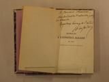 Livre (Promenade à l'exposition scolaire de 1867 : souvenir de la visite des instituteurs). Dédicace