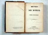 Livre (Oeuvres de J.F. Ducis (Tomes V à VIII)). Page de titre