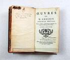 Livre (Oeuvres de M. Gresset (Tome II)). Page de titre