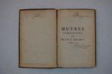 Livre (Oeuvres complettes de M. le C. de B*** (Tome II)). Signature de Pierre-Joseph-Olivier Chauveau