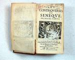 Livre (Les controverses de Sénèque (Tomes I à III)). Page de titre