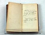 Livre (Justini historiarum ex trogo Pompéio. Lib. XLIV cum notis Isaaci Vossii). Notes manuscrites au début du livre