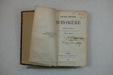 Livre (Oeuvres complètes d'Homère). Page de titre