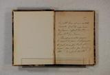 Livre (Un souvenir pour 1844 : l'emblème des couleurs, des fleurs, des plantes et des arbres). Notes manuscrites de Chauveau