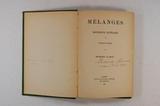 Livre (Mélanges historiques, littéraires et d'économie politique (Tome I)). Page de titre