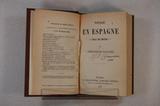 Livre (Voyage en Espagne : (Tras los montes)). Page de titre
