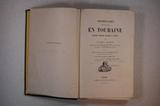 Livre (Promenades pittoresques en Touraine : histoire, légendes, monuments, paysages). Page de titre