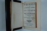 Livre (Voiages du R.P. Emmanuel Crespel, dans le Canada et son naufrage en revenant en France : mis au jour par le Sr. Louis Crespel, son frére). Page de titre